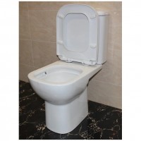 DMT-88 two piece toilet P-trap rimless toilet