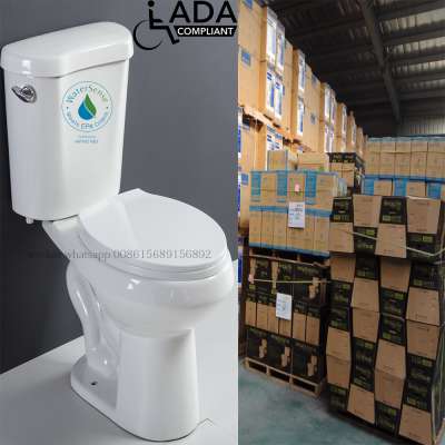 american style High Efficiency Single Flush Comfort Height Disabled Toilet   free manual  008615689156892