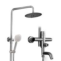 Three kinds of water outlet methods for factory price constant Thermostatic  Shower