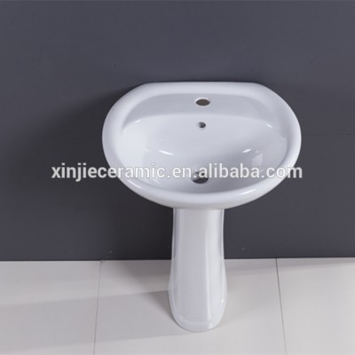 Waimaotong wholesale White ceramic pedestal basin